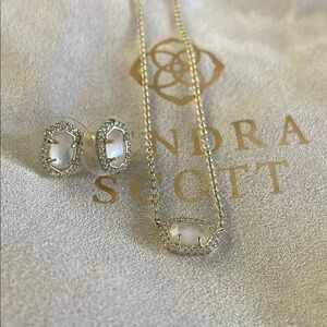 Kendra Scott Chelsea necklace & earring set